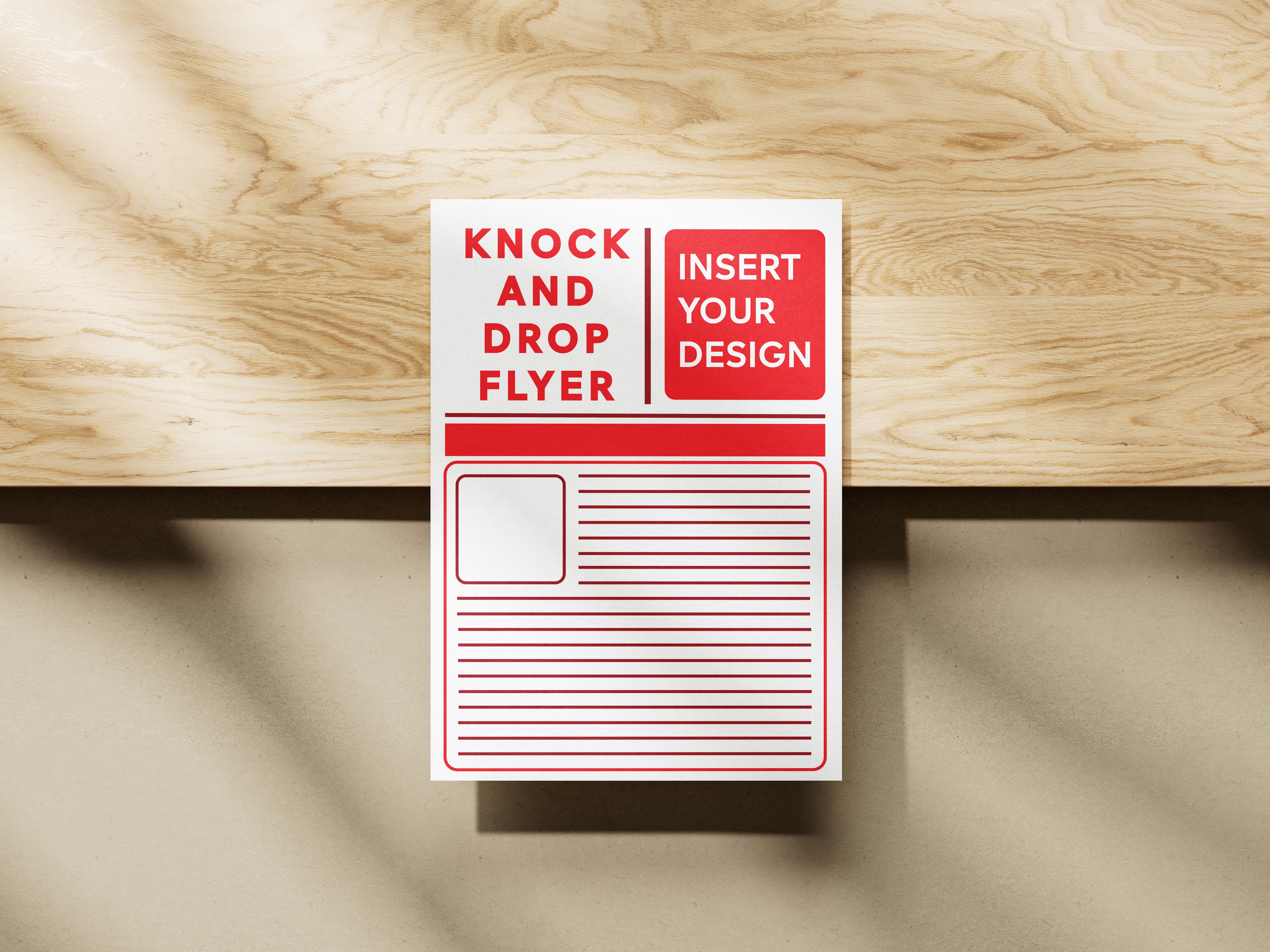 Knock and Drop Flyers