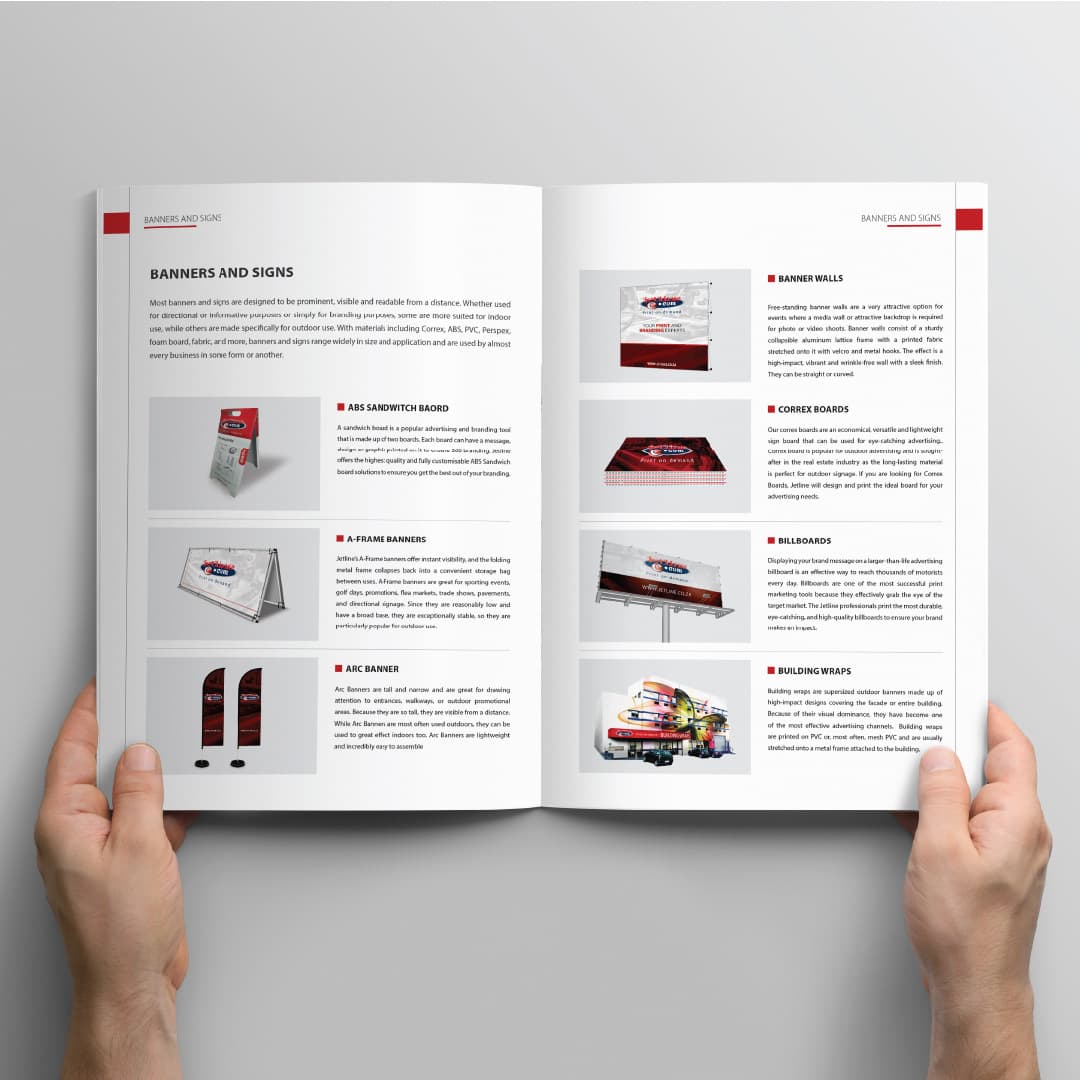 Custom Product Catalogue Printing for Businesses | Jetline | Jetline Print