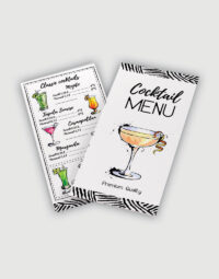 jetline print on demand Drinks Menu